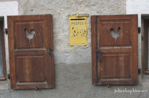 Saint Veran post box, Hautes-Alpes, France