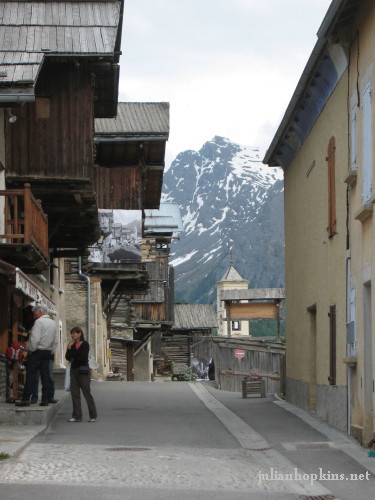 Saint Veran street view, Hautes-Alpes, France